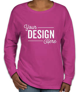 Comfort Colors Women's Drop Shoulder Long Sleeve T-Shirt