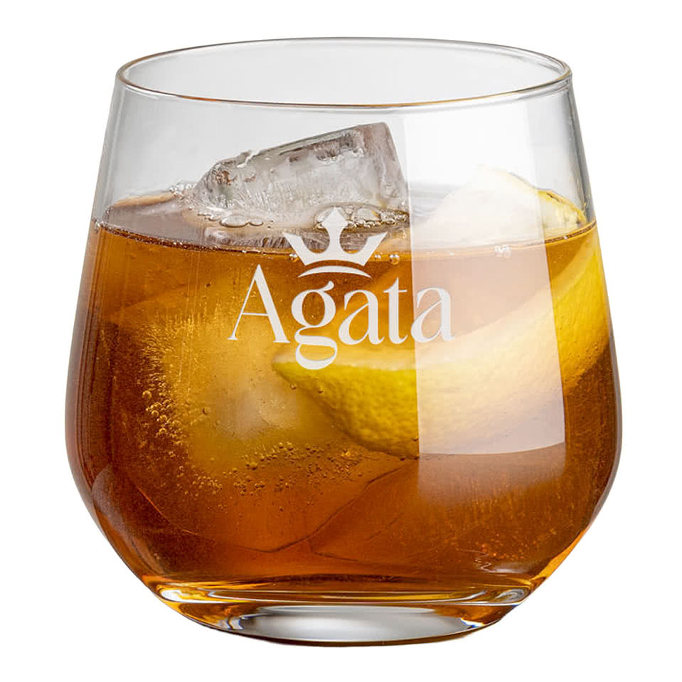 Laser Etched 13 oz. Garland On-the-Rocks Glass