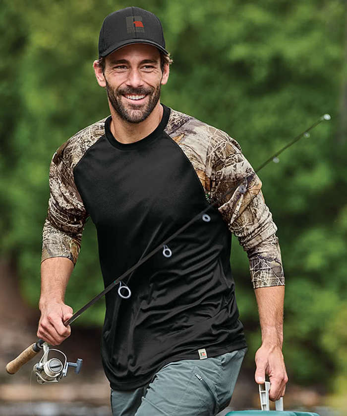 Custom Russell Outdoors Realtree® Colorblock Long Sleeve Performance Shirt  - Design Long Sleeve Performance Shirts Online at