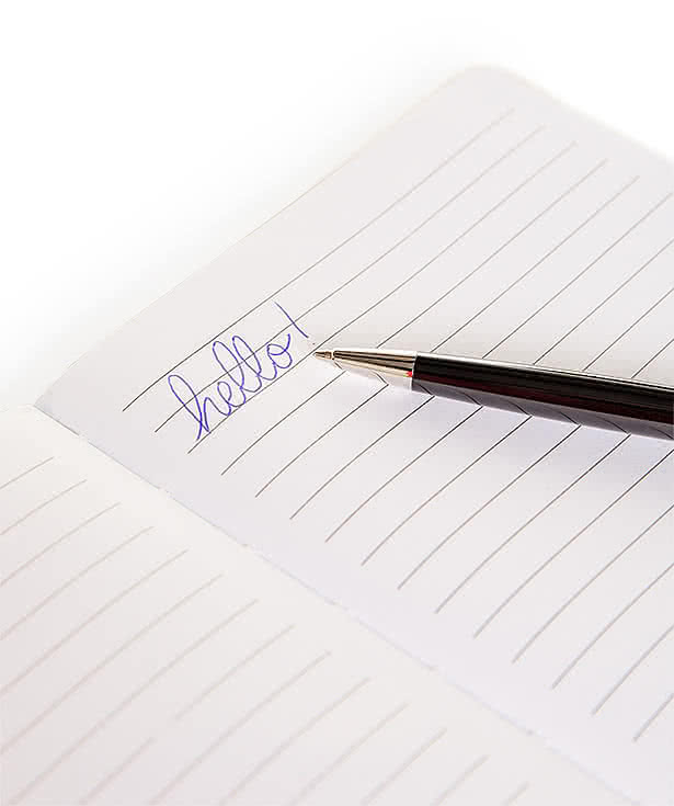 Laser Engraved Waterman Hemisphere Ballpoint Pen (blue ink)