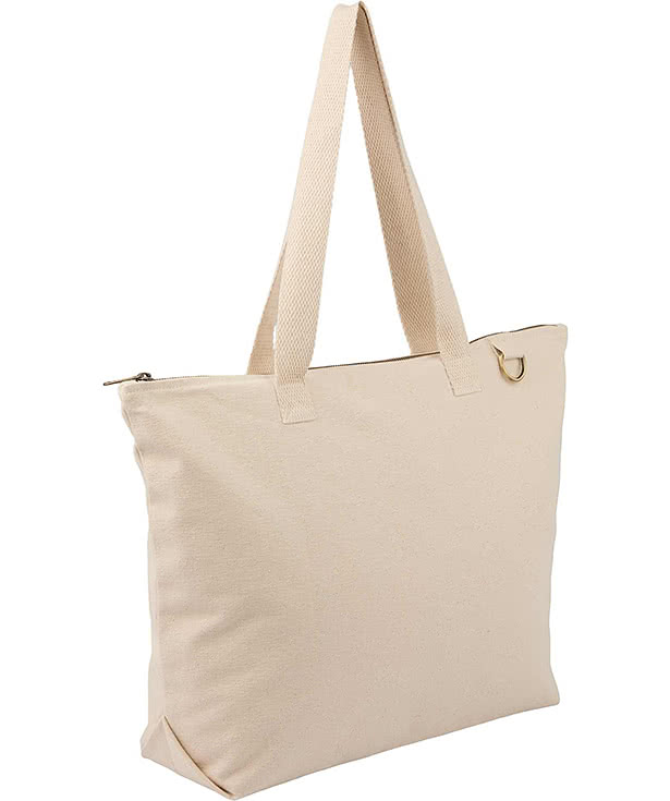FEED Organic Cotton Zippered Tote Bag
