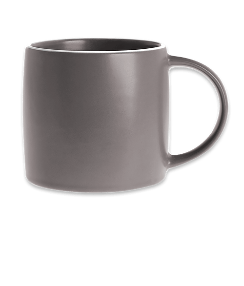 Laser Engraved 17 oz. Cimarron Ceramic Mug in Gray