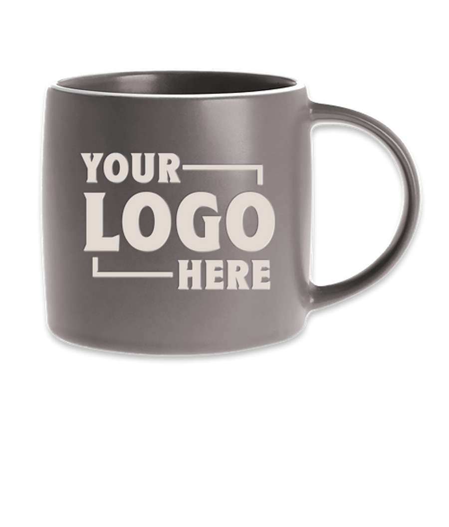Laser Engraved 17 oz. Cimarron Ceramic Mug in Gray