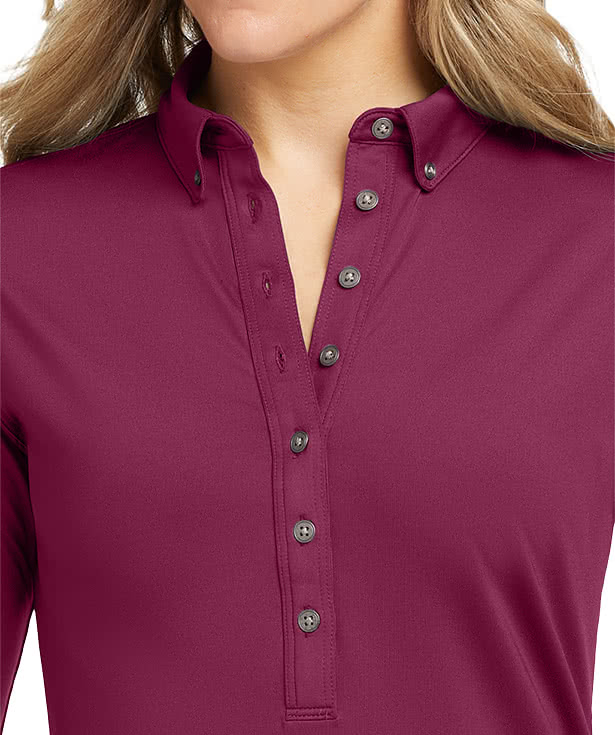 OGIO Women's Gauge 3/4 Sleeve Stretch Performance Polo