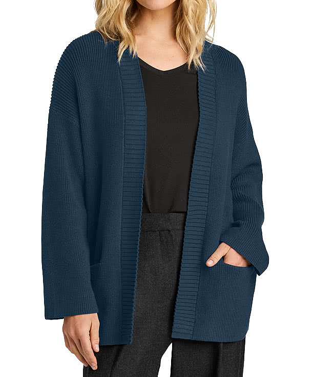 Mercer+Mettle Women's Textured Open Cardigan