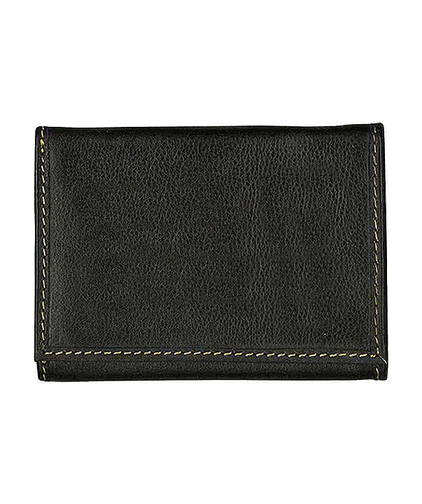 Debossed Andrew Philips Contrast Stitch Tri-Fold Wallet