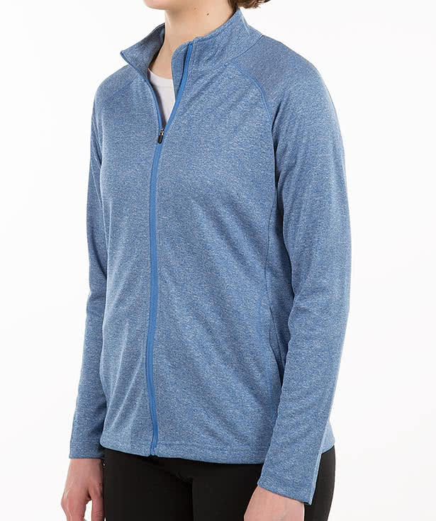 Devon & Jones Women's Heather Performance Full Zip