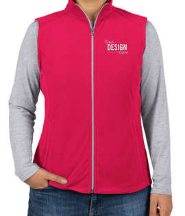 Port Authority Women's Microfleece Vest - Color: Dark Fuchsia