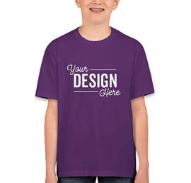 Canada - Fruit of the Loom Youth 100% Cotton T-shirt - Color: Purple