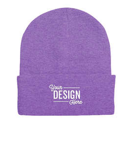 Sportsman Solid Cuff Beanie - Color: Heather Purple
