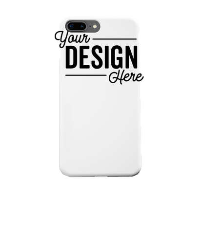 Full Color iPhone 8+ Slim Phone Case - White