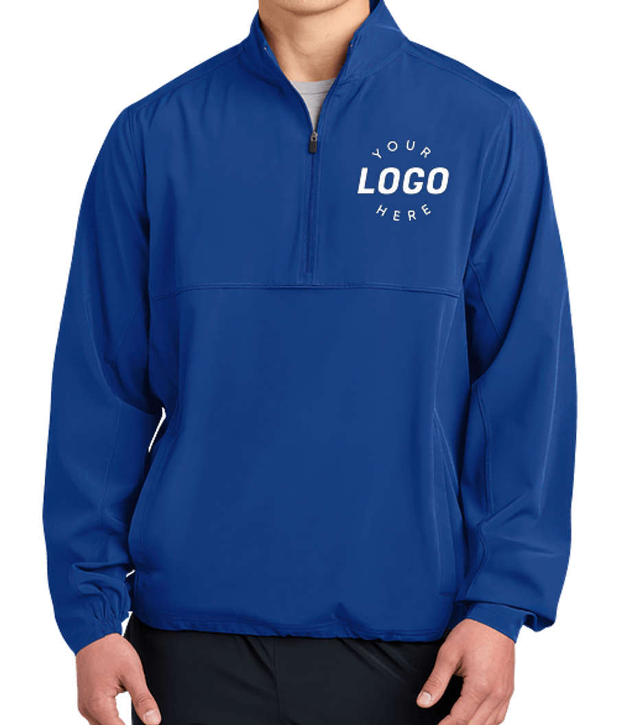 Sport-Tek Repeat Quarter Zip Performance Shirt in True Royal