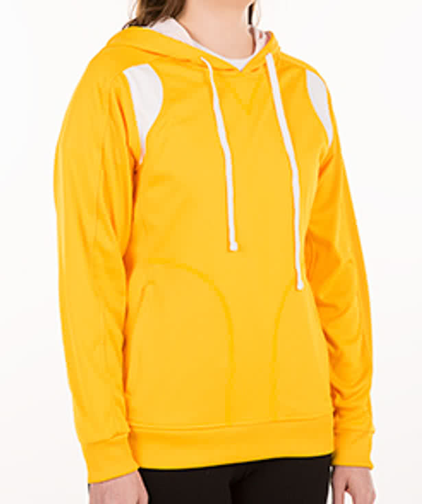 Team 365 Ladies Contrast Performance Pullover Hoodie