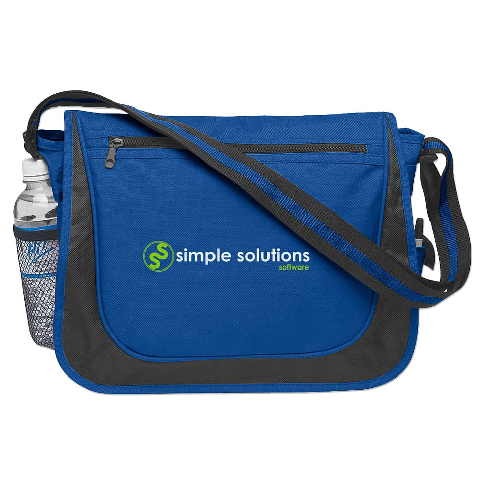Messenger Bag with Matching Striped Handle