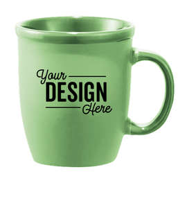 12 oz. Cafe Au Lait Ceramic Mug - Color: Green