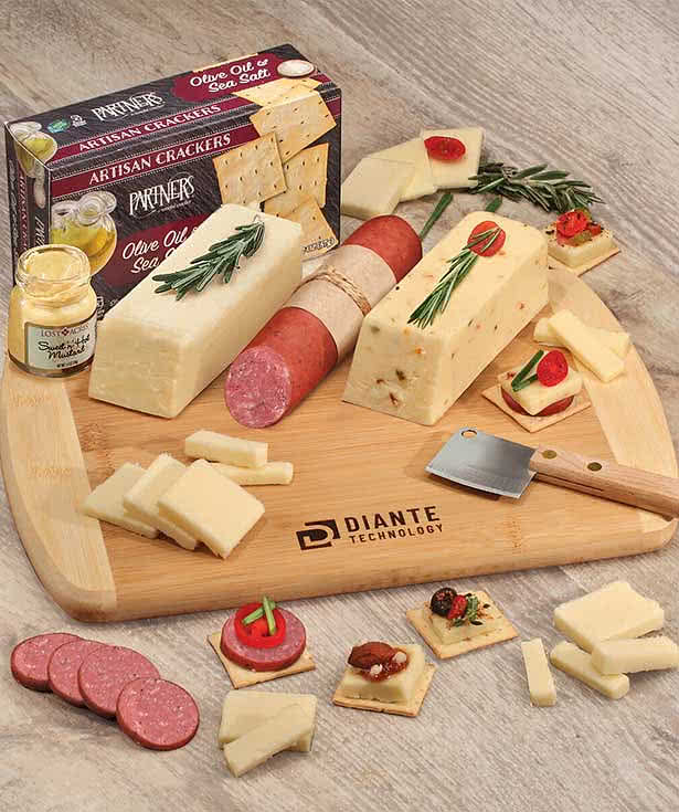 Laser Engraved Maple Ridge Farms Shelf Stable Wisconsin Charcuterie Set