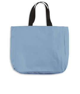Port Authority Durable Side Pocket Poly Canvas Tote Bag - Color: Carolina Blue