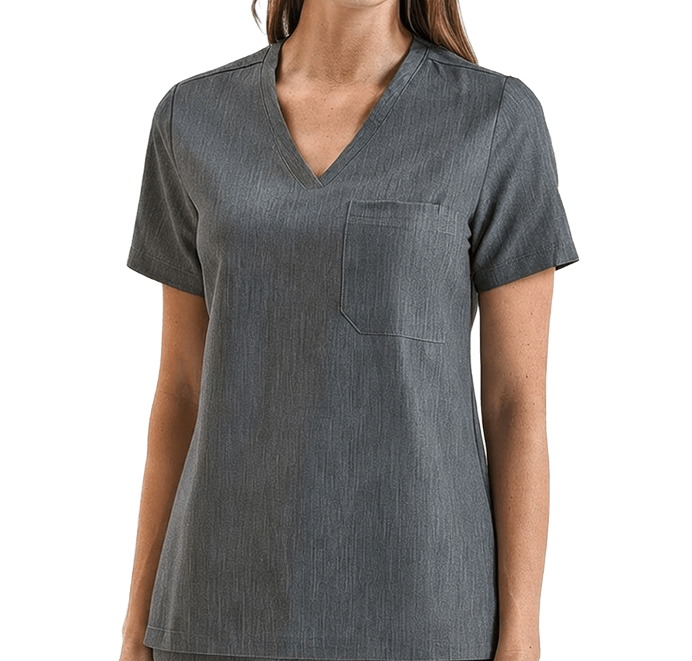 Onna Women's Limitless V-Neck Stretch Scrub Top-default