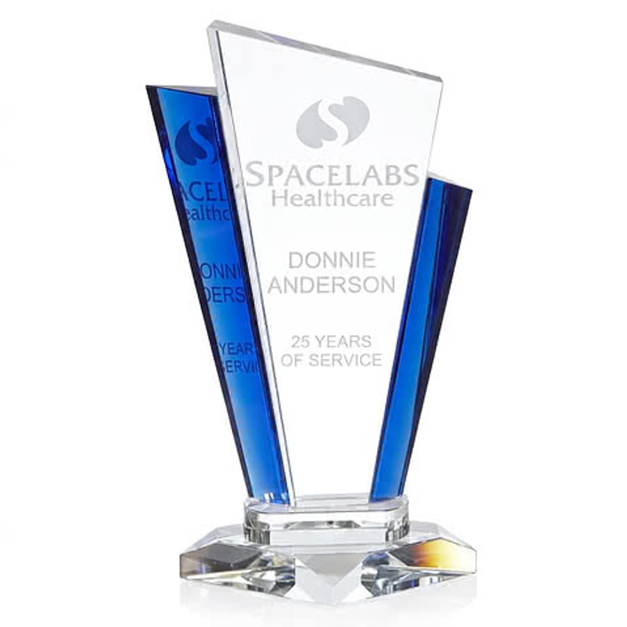 Medium Inclination Award in Clear/Blue