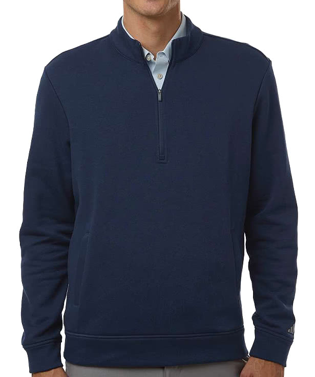 Adidas Elevated Fleece Recycled Performance Quarter-Zip Pullover