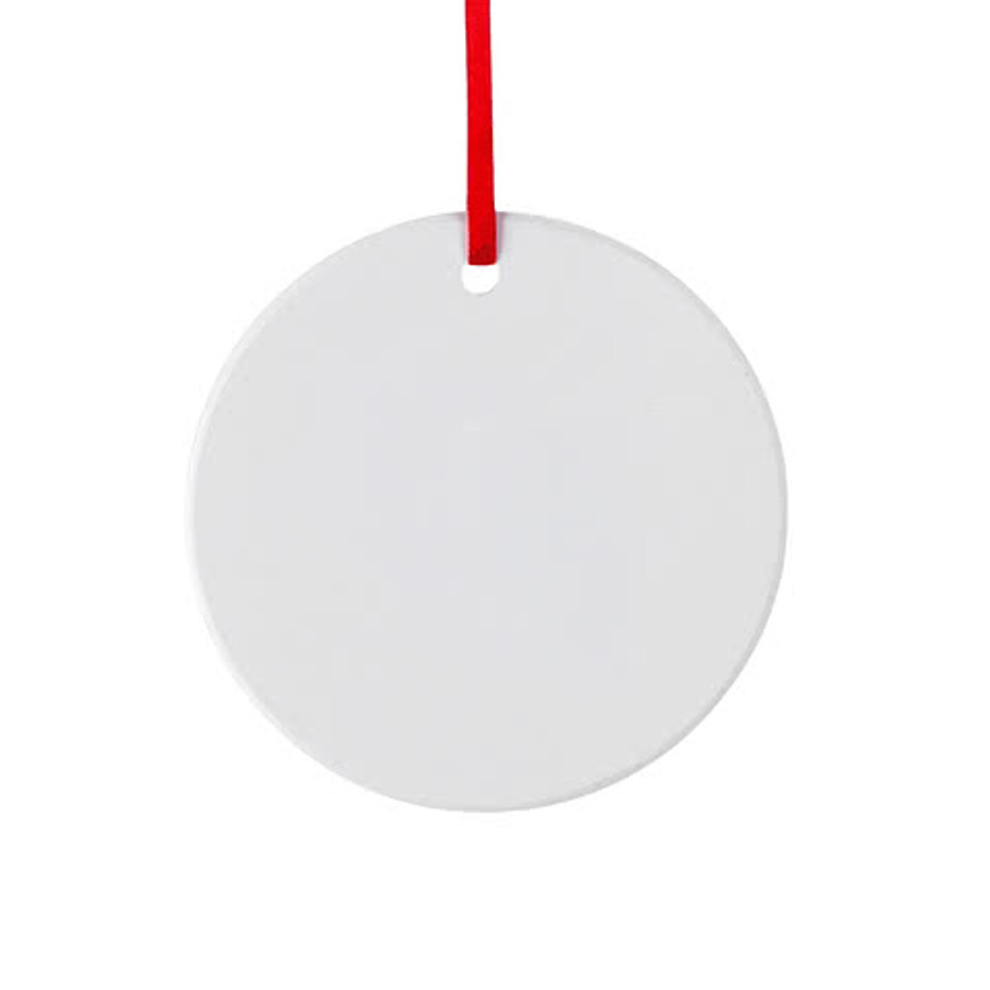 3" Ceramic Circle Ornament