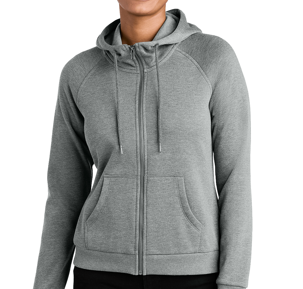 Allmade Women's Organic Jersey Blend Fleece Zip Hoodie-default