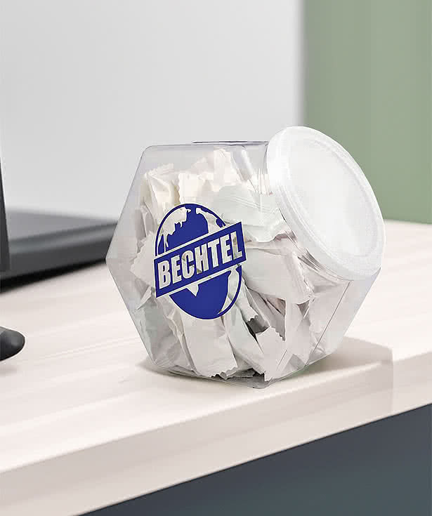 Penny Candy Jar with Individually Wrapped FlavorBurst Candies (Tub of 72)