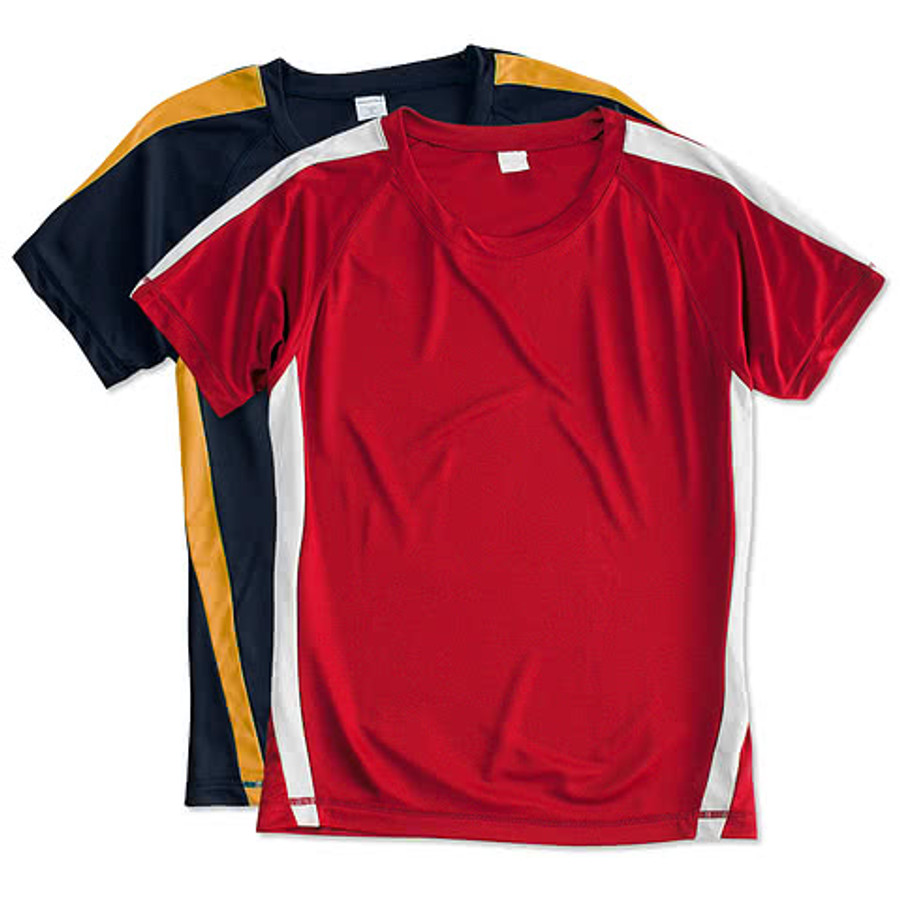 Canada - ATC Women's Competitor Colorblock Performance Shirt in Black / True Red