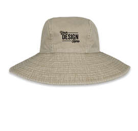 Adams Women's Pigment Dyed Wide Brim Hat - Color: Stone