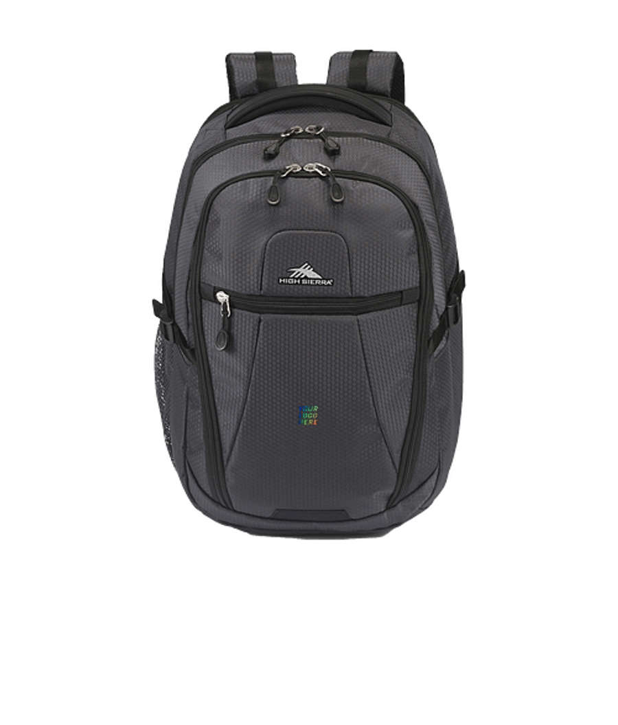 Full Color High Sierra Fairlead 15" Computer Backpack in Mercury/Black