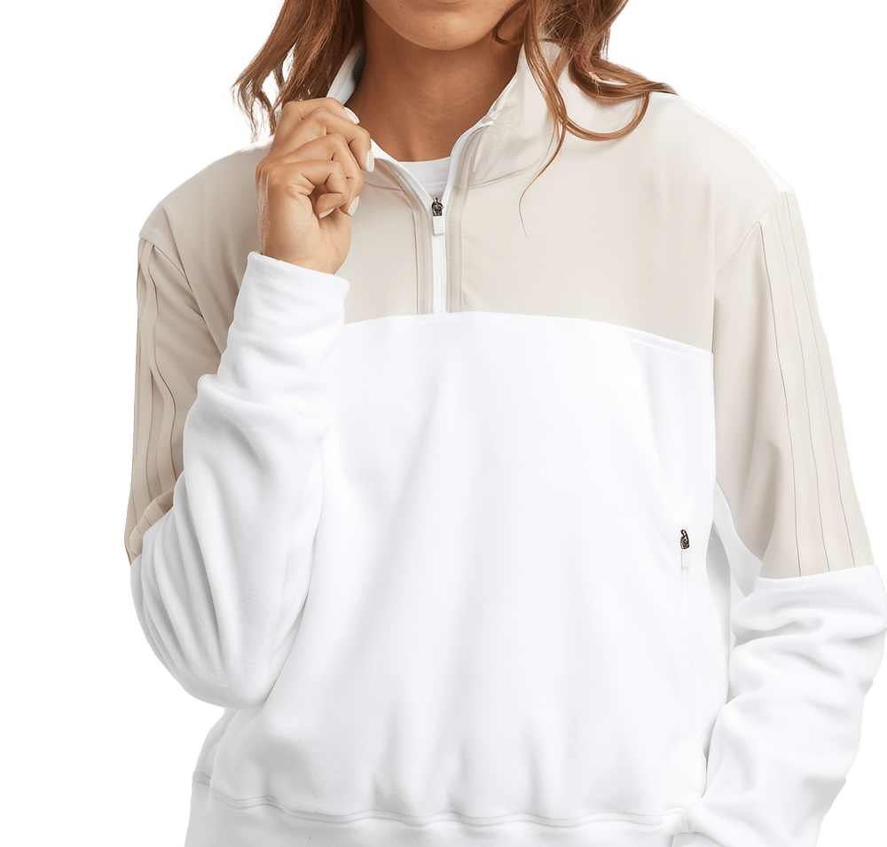 Adidas Women's Recycled Fleece Quarter Zip Pullover-default