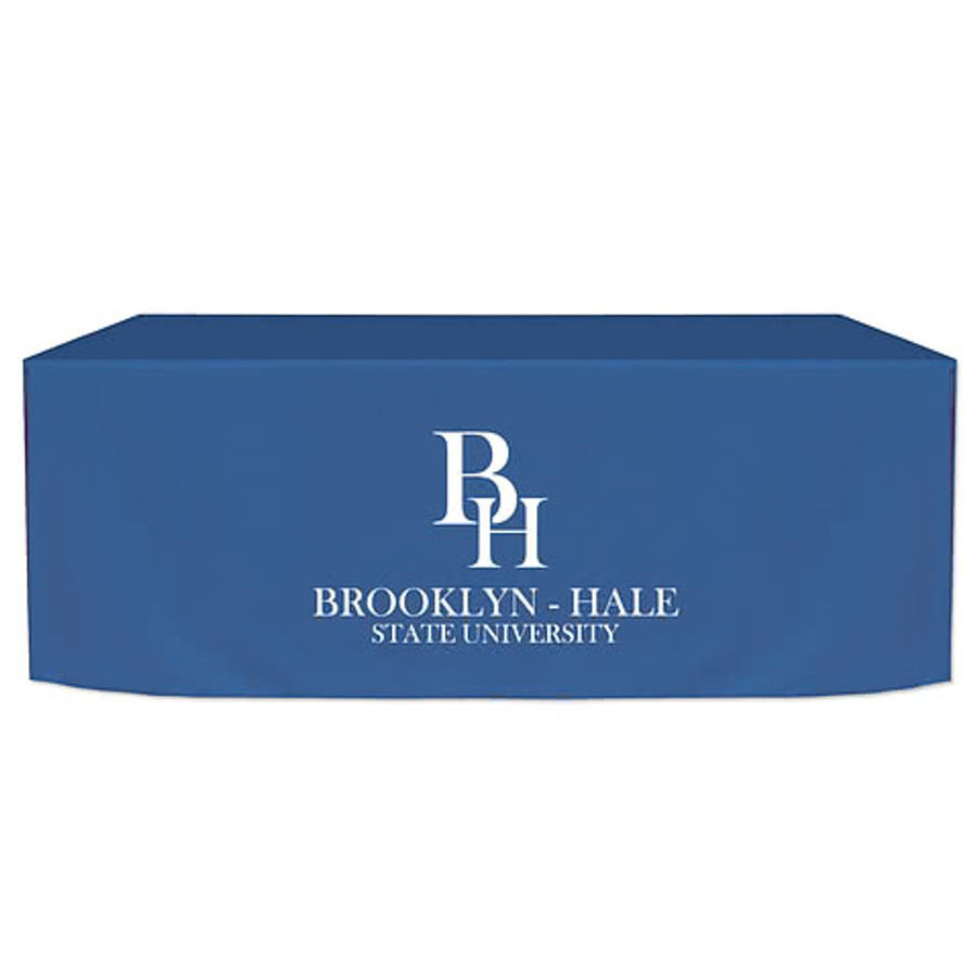 Full Color 6' Fitted Tablecloth in Red