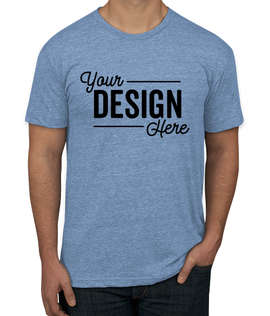 American Apparel USA-Made Tri-Blend Track T-shirt - Color: Athletic Blue