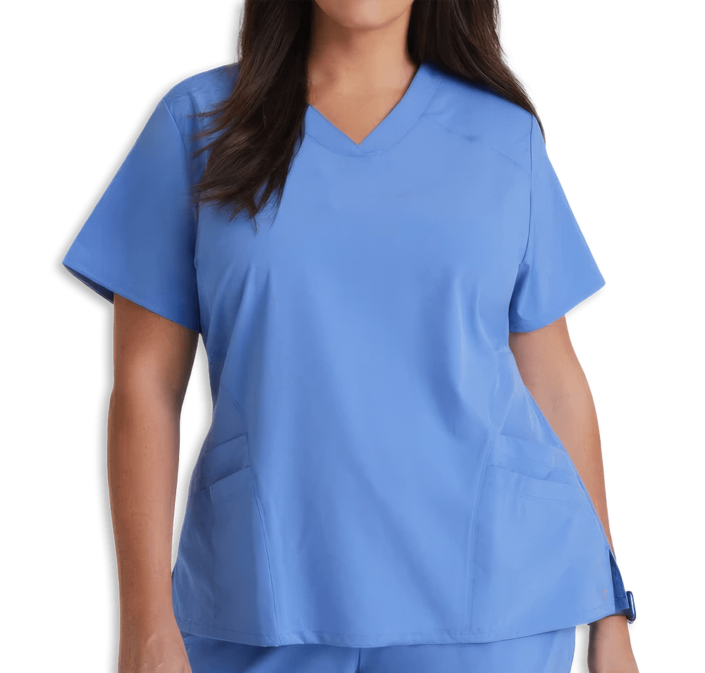 Barco One Women's Pulse Recycled V-Neck Scrub Top - Embroidered-default