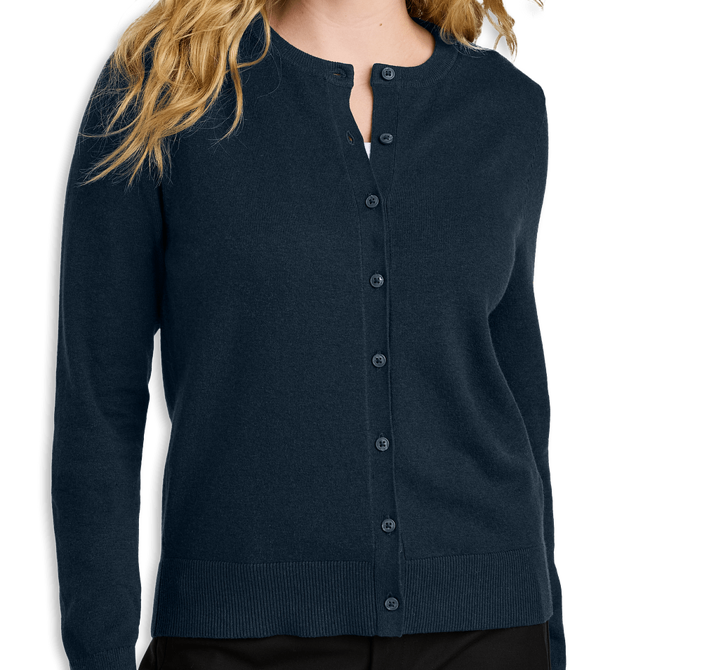 Port Authority Women’s Easy Care Crewneck Button-Front Cardigan-default
