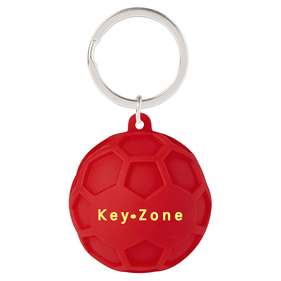 Silicone Ball Stress Reliever Keychain