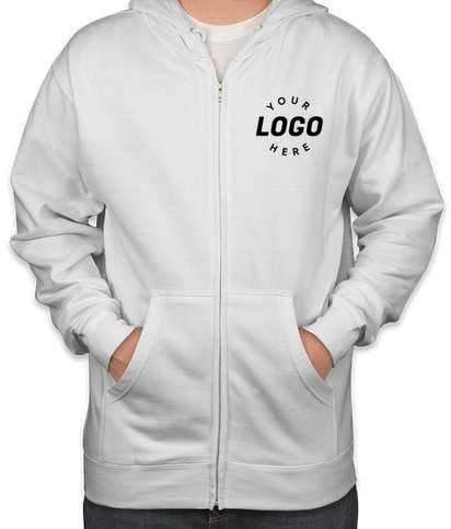 Independent Trading Zip Hoodie - White