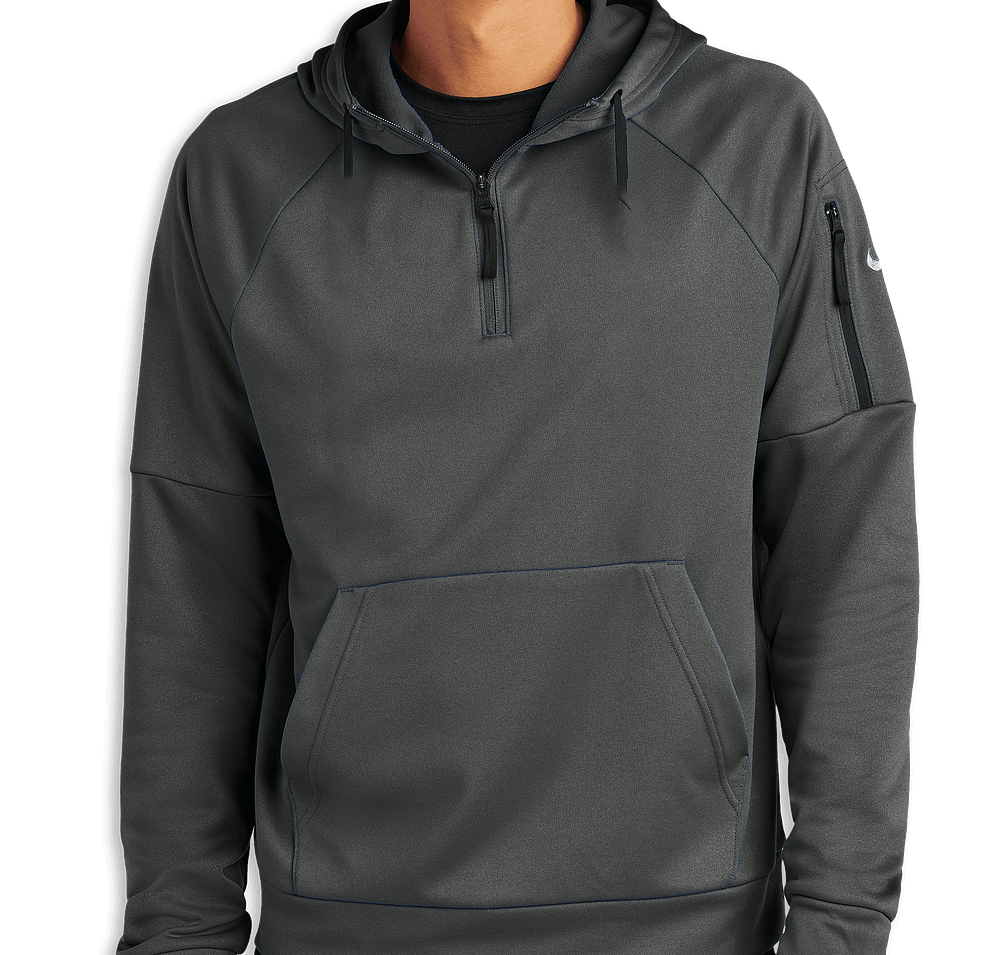 Nike Therma-Fit Hooded Quarter Zip Sweatshirt-default