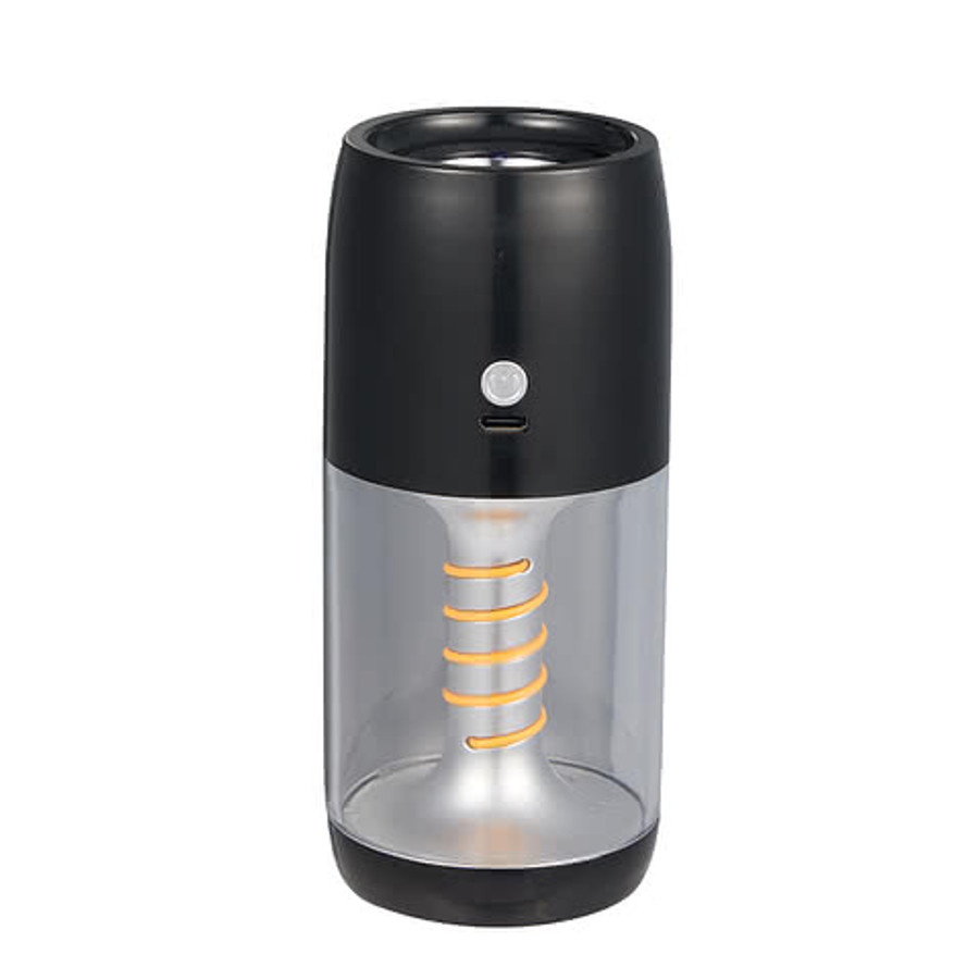 Recycled Spiral Filament 80 Lumens Lantern Flashlight in Black