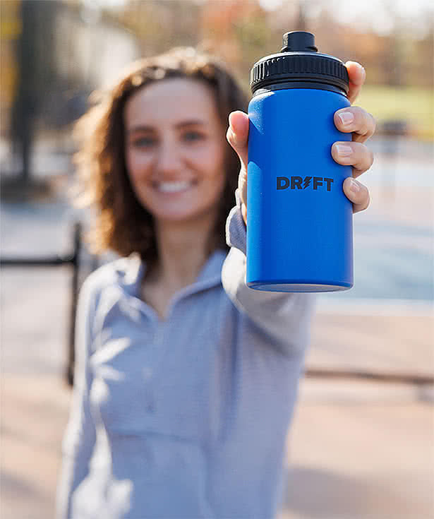 16 oz. Jett Aluminum Chug Lid Hydration Water Bottle