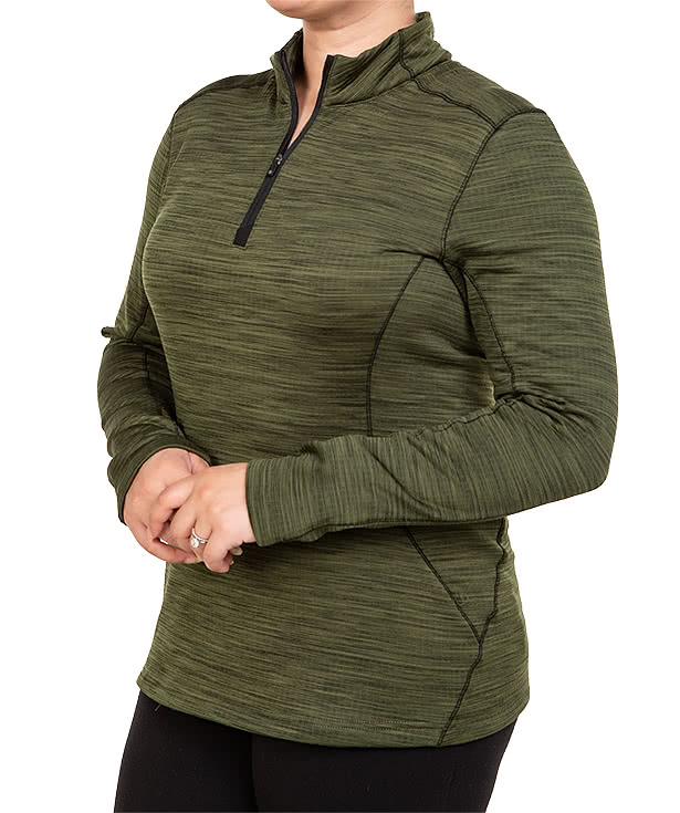 Stormtech Women's Base Thermal Grid Performance Quarter Zip Sweatshirt