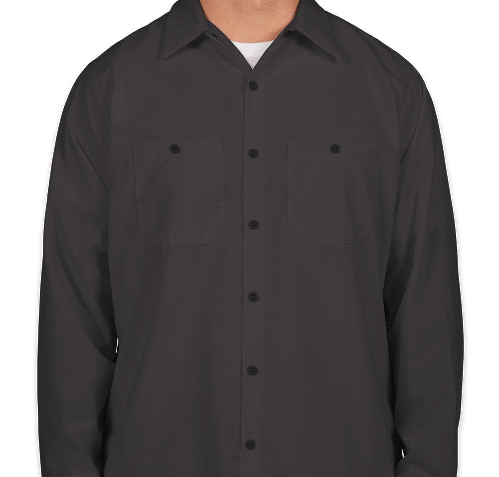 Red Kap Long Sleeve Industrial Work Shirt-default