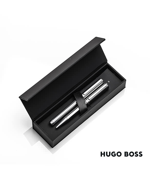 Hugo Boss Laser Engraved Gear Ballpoint Pen (blue ink)