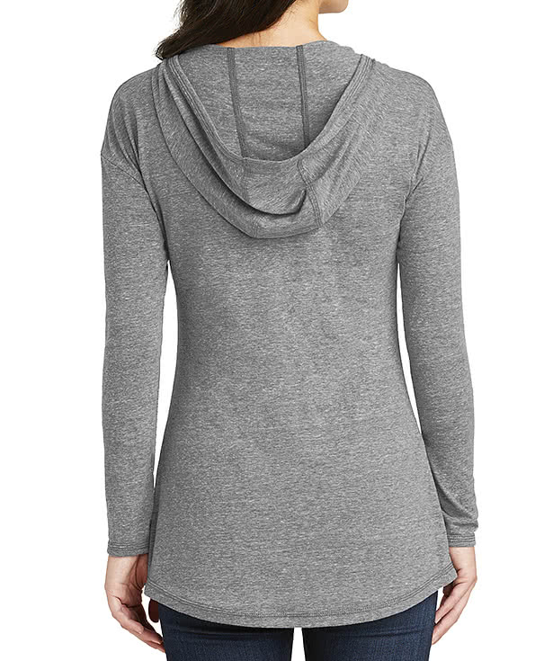 New Era Women's Tri-Blend Long Sleeve Hooded Performance Shirt