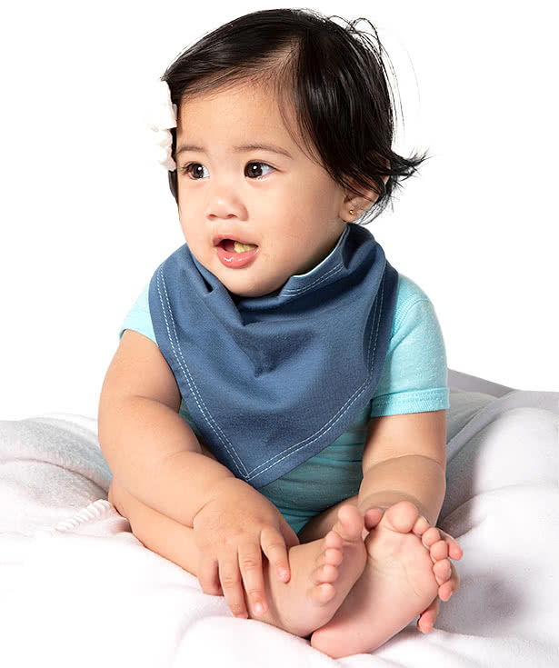 Rabbit Skins Premium Jersey Bandana Baby Bib