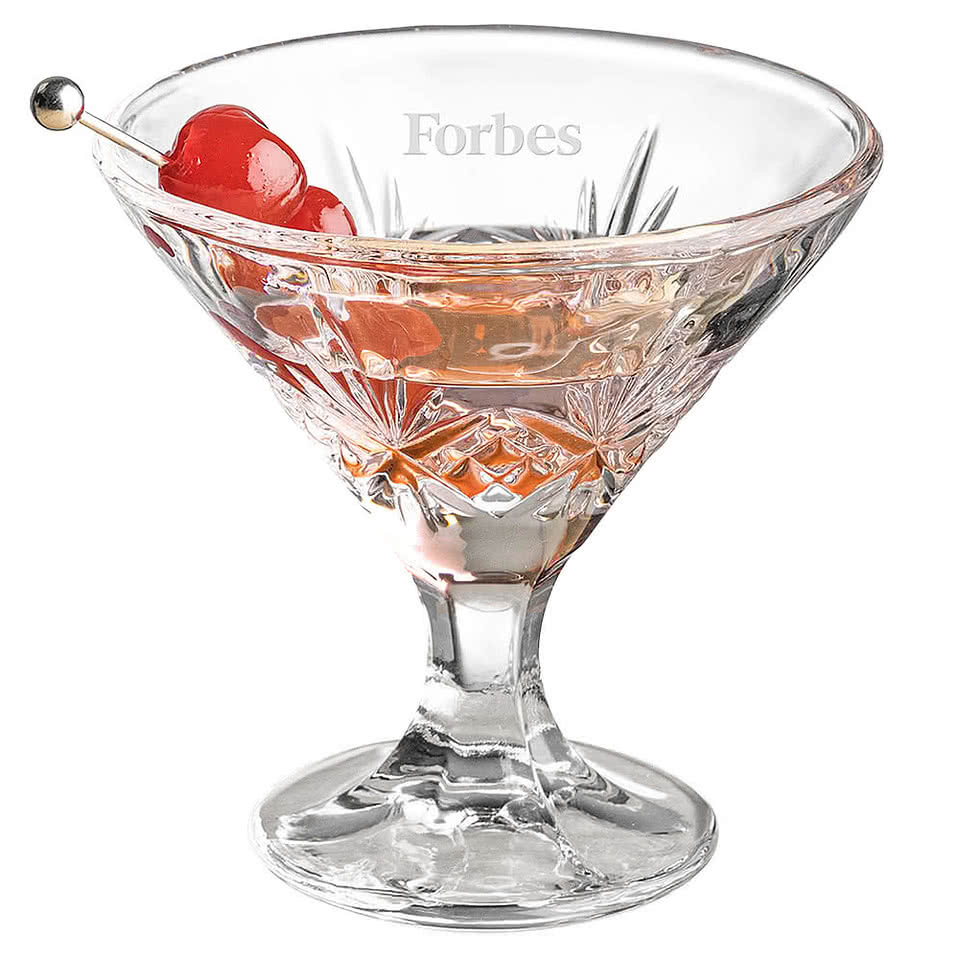Laser Etched 6 oz. Brinkley Martini Glass