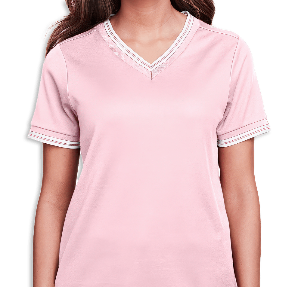 Devon & Jones Women's CrownLux Plaited Tipped Performance Shirt-default