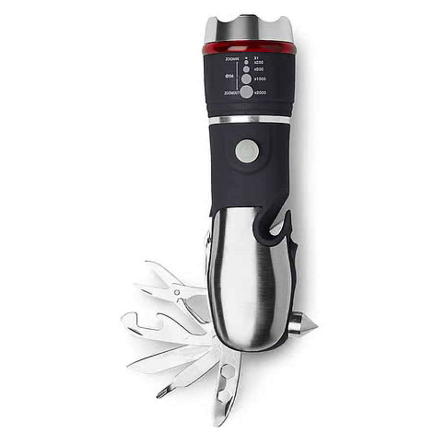 8-1 Multi-Tool with Flashlight in BLACK