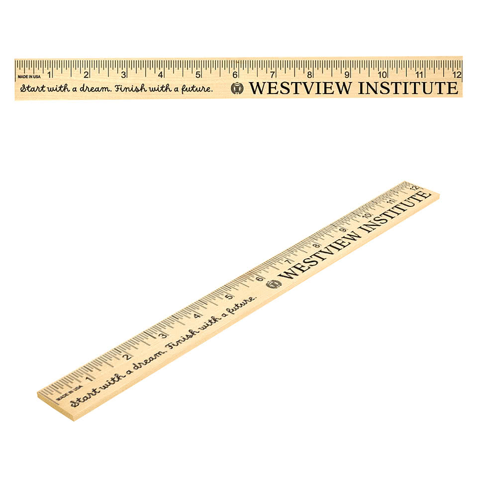 12" Basewood Ruler