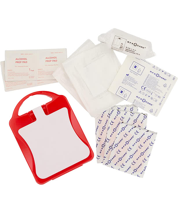 21-Piece First Aid Kit with Recycled Case